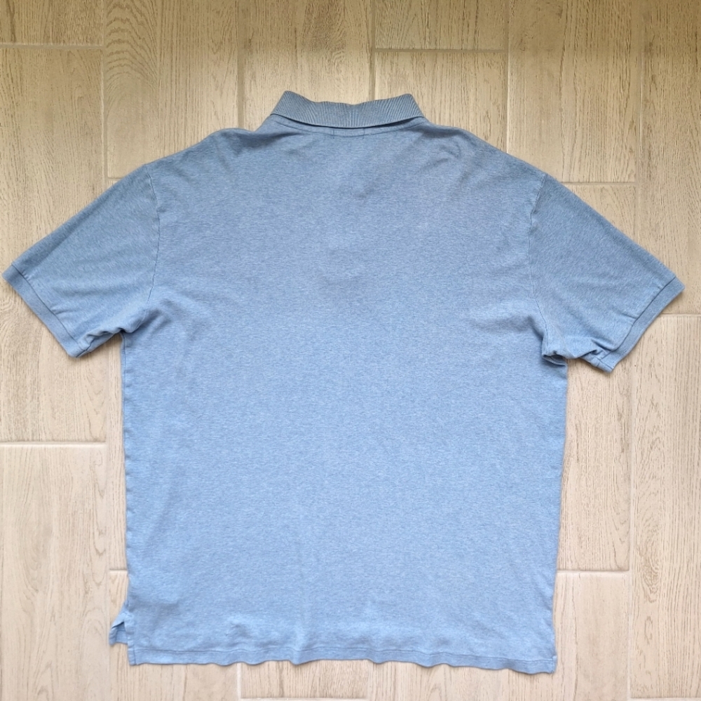 Polo Ralph Lauren Men's Light Blue Short Sleeved Cotton Polo Shirt - Size XLT - Picture 7 of 9